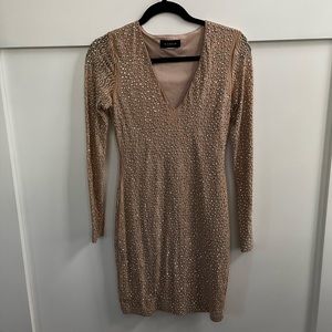 Beautiful Nude sequin dress. Like new- worn once!